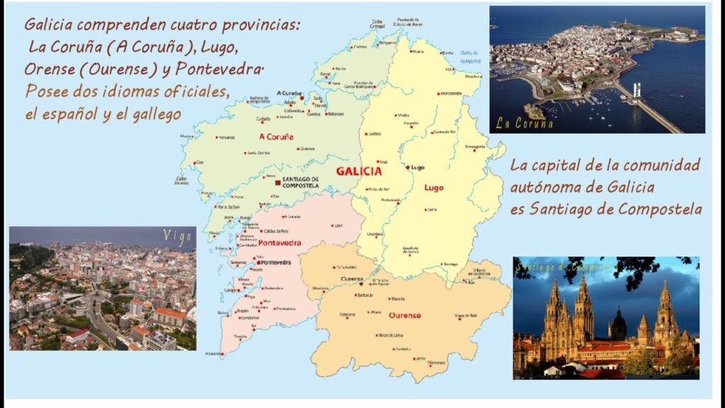 mapa galicia provincias vigo
